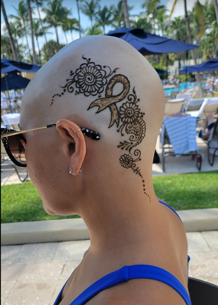 crown of henna courage for cancer patient 